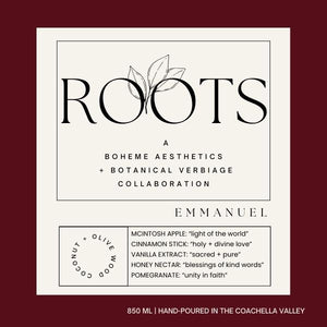 Roots Christmas Candle: Emmanuel