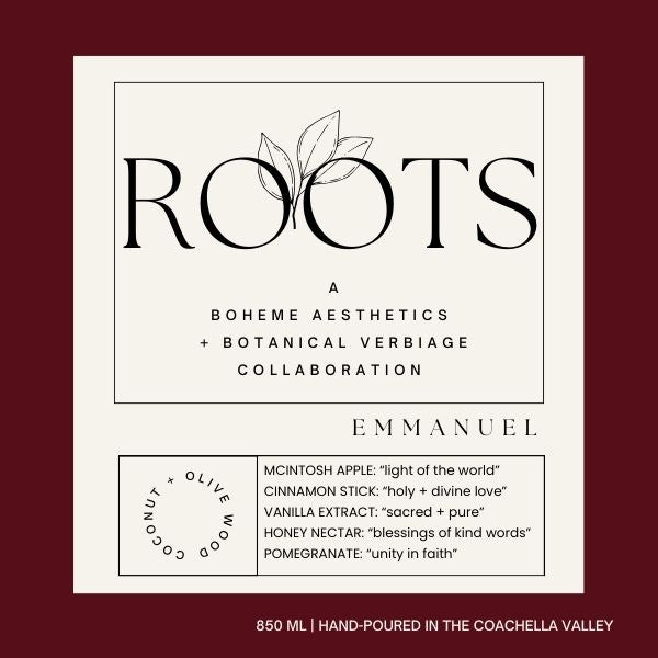 Roots Christmas Candle: Emmanuel