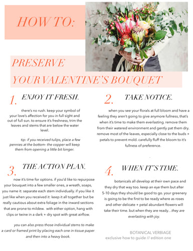 How to Preserve Your Valentine's Bouquet- free ebook download