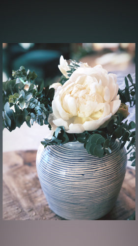 the peony + eucalyptus pair- FRESH