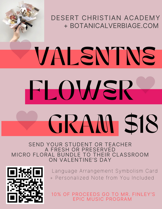 DCA Teacher or Student Valentine’s Flower Gram