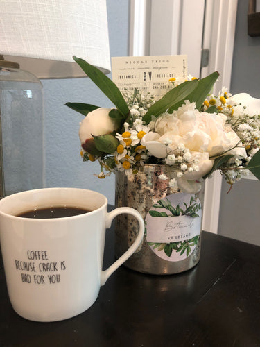 peonies + chamomile